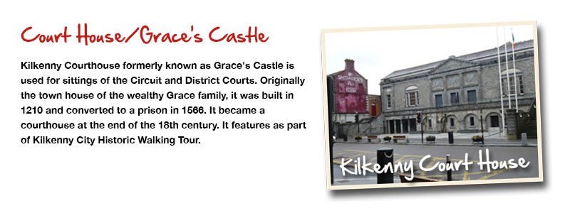 Visit Court House Graces Castle on Kilkenny Road Train Tours