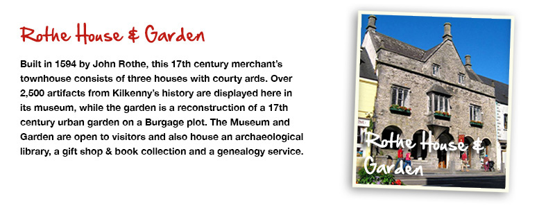 Visit Rothe House and Garden on Kilkenny Road Train Tours