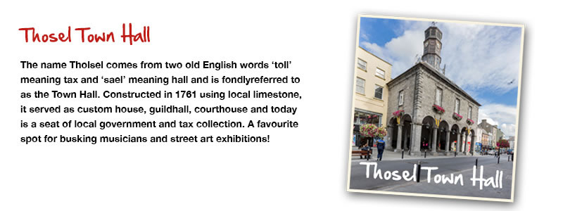 Visit Thosel Town Hall on Kilkenny Road Train Tours